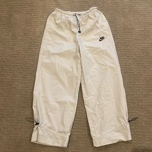 nike nylon drawstring track pants